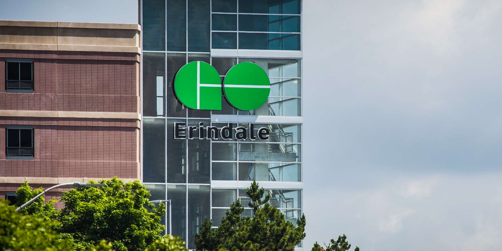 Erindale GO Station parking lot and transit access in Erindale Mississauga