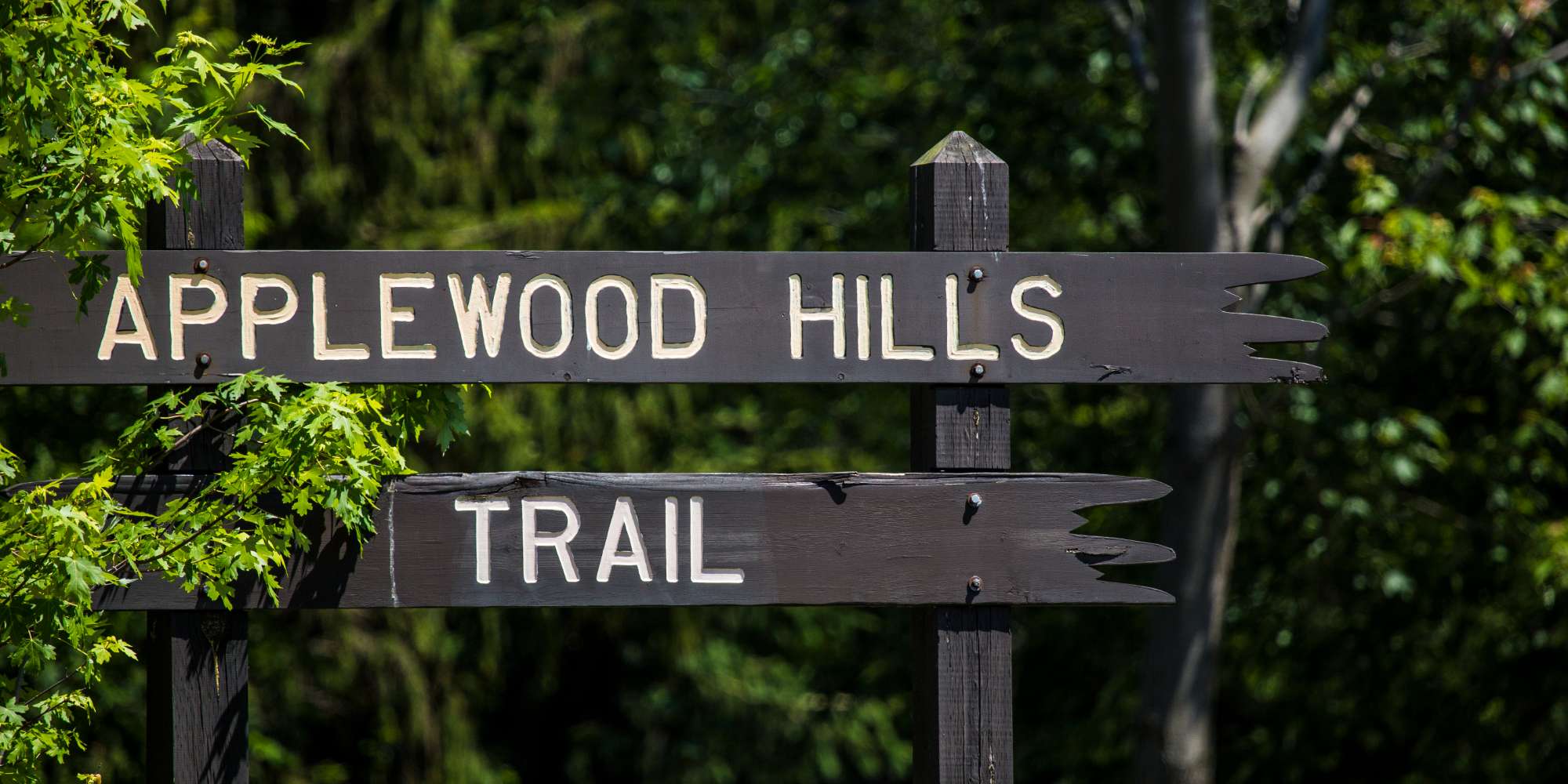 Applewood Hills Trail sign in Applewood neighbourhood Mississauga