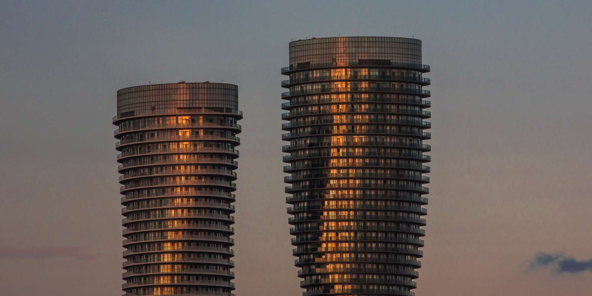 Absolute Towers Marilyn Monroe buildings landmark in City Centre Mississauga