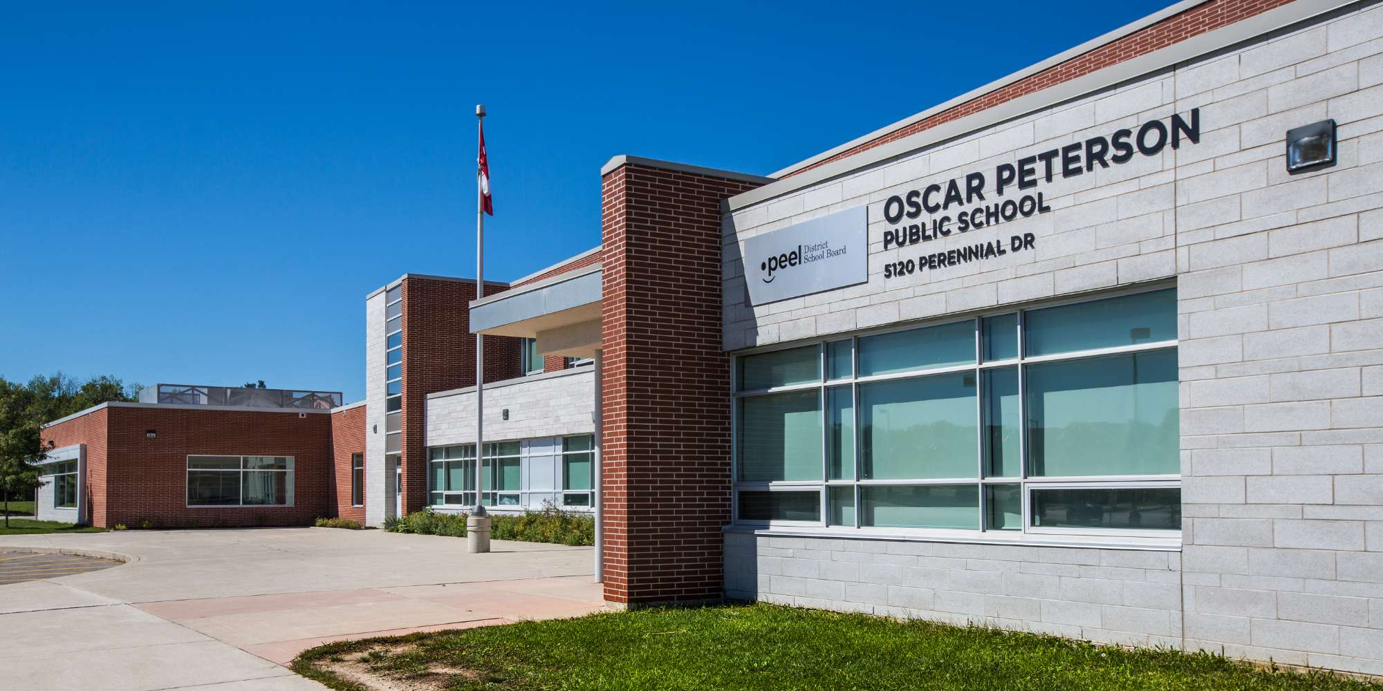 Oscar Peterson Public School in Churchill Meadows neighbourhood Mississauga