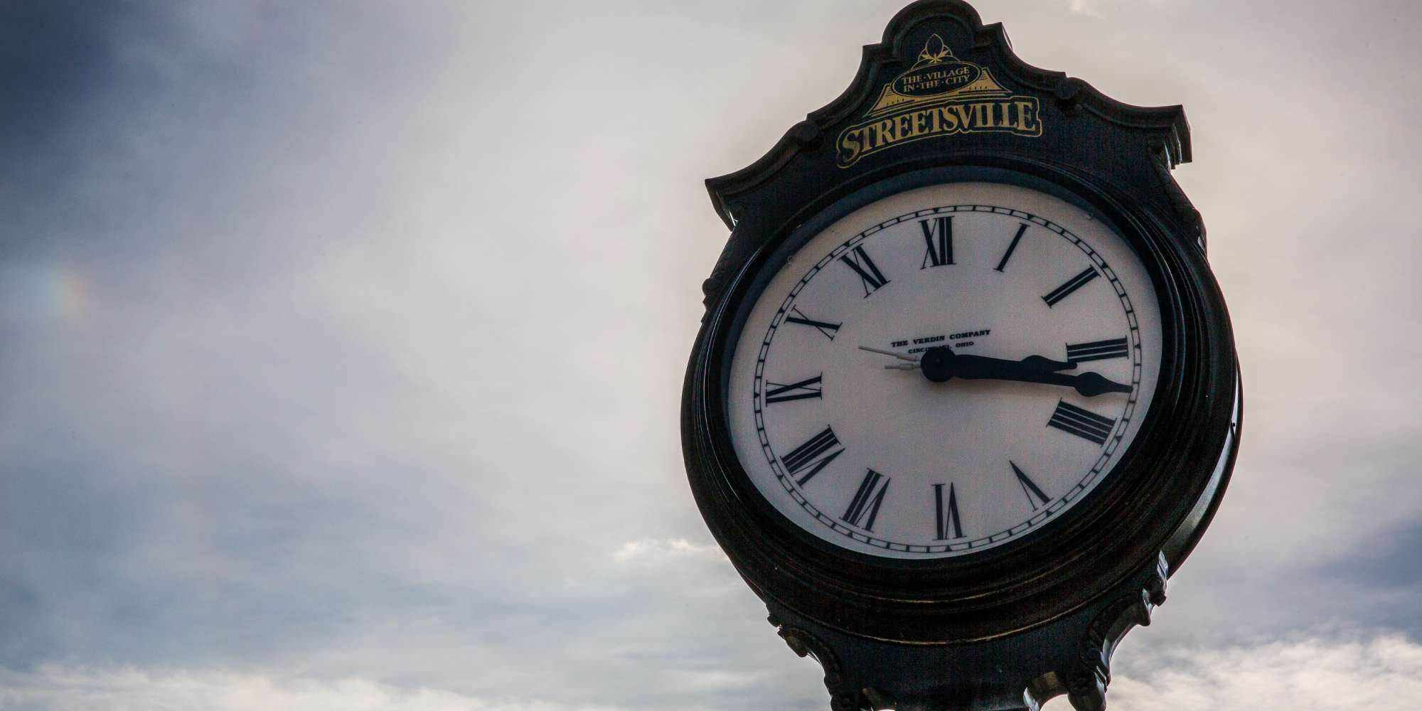 Historic clock tower landmark in downtown Streetsville Mississauga